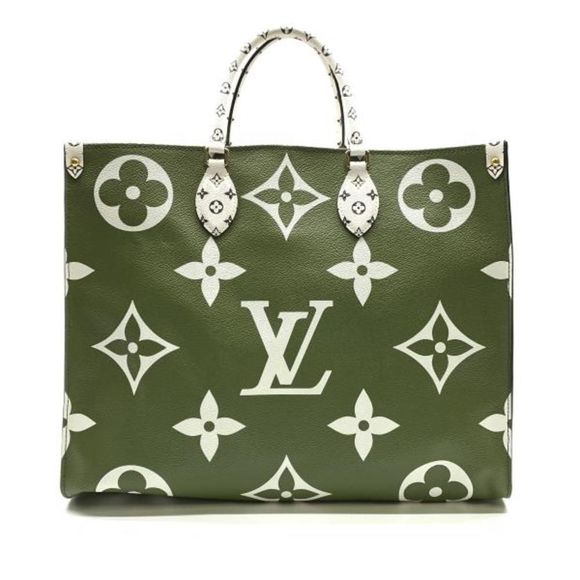 Louis Vuitton Tote Bag On The Go Monogram Khaki GM Shoulder Bag - Picture 1 of 6
